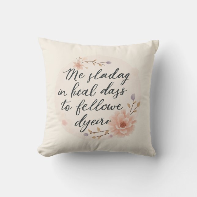Blooming Words - Inspiration für das Kissen von Zi (Vorderseite)