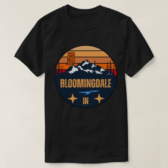 Bloomingdale, Indiana T-Shirt (Design vorne)
