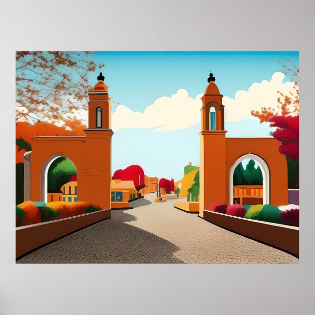 Bloomington Indiana Poster (Vorne)