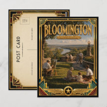 Bloomington Minnesota Vintage Art Deco Goldenes Ze
