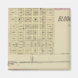 Bloomington und Riverton, Nebraska Magnet