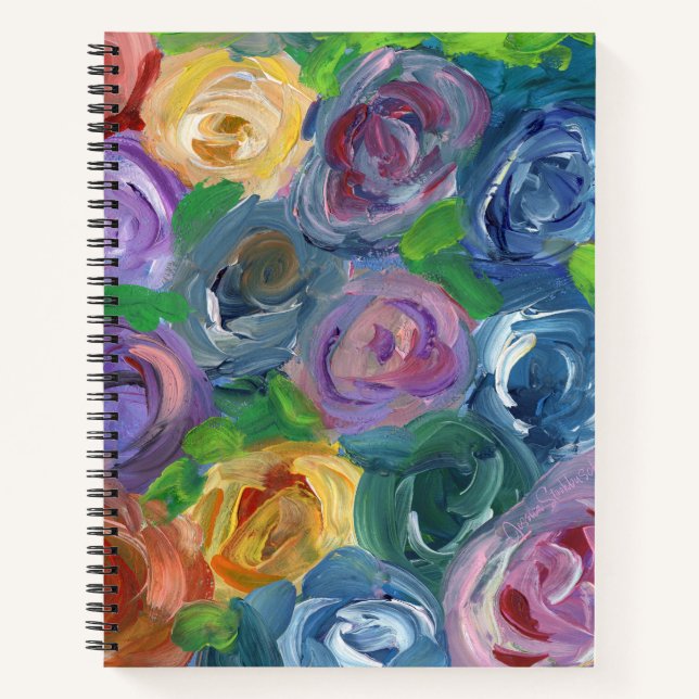 Bloomish spiral notebook / journal (Devant)