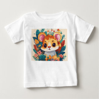Blooms and Barks: Blumenchic für Paws und Play Baby T-shirt