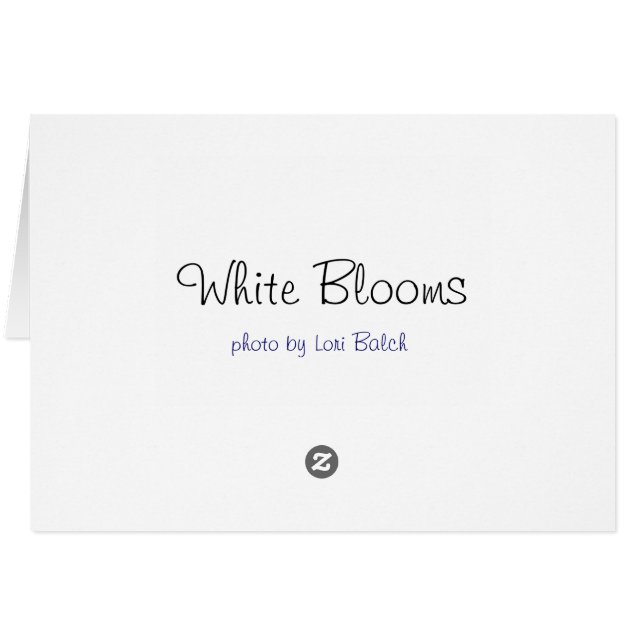 Blooms blancs (Dos Horizontal)