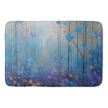 Blooms & Bliss: Wasserfarbe Traumdusche Badematte