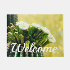 Blooms eines Saguaro Fußmatte