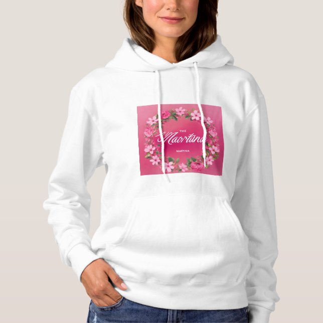 "Blooms in Vogue: Eine blutige Symphonie für Fraue Hoodie (Vorderseite)