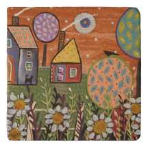 Blooms Trivet von Karla Gerard