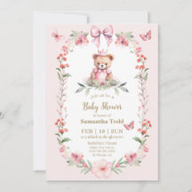 Blooms und Schmetterlinge: Einladung von Kindern b