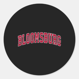 Bloomsburg Pennsylvania Pa Sports Red Runder Aufkleber
