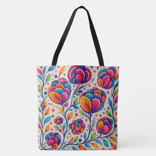 Bloomwave-Teppich Tasche (Vorderseite)