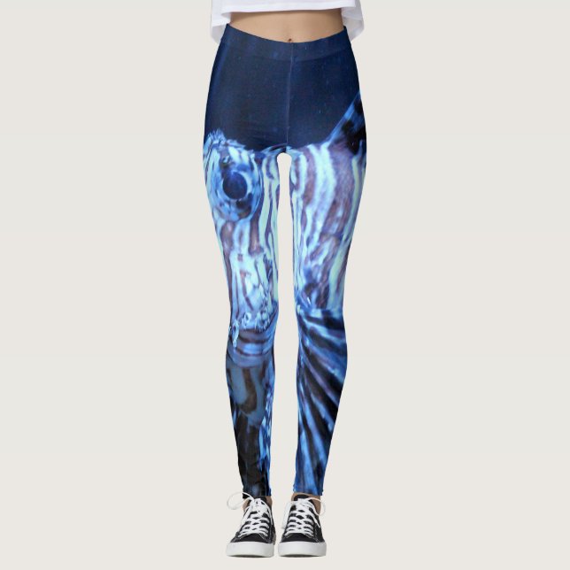 "Bloop, bloop, bloop" (Roar of the Lionfish) Leggings (Vorderseite)