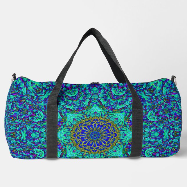 Bloophad Embossed Mandala 3 Print Cut Sew Bag Duffle Bag (Vorderseite)