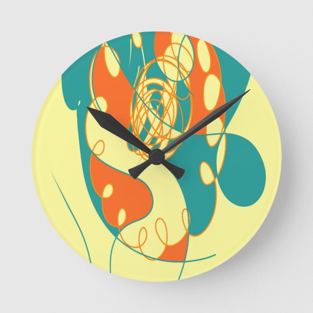 BloosK-Kimchuckle Runde Wanduhr (Vorderseite)