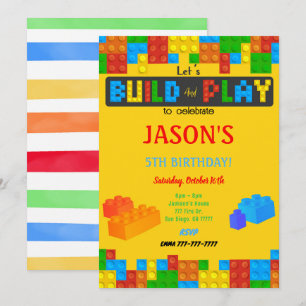 Bloquer Invitation d'anniversaire