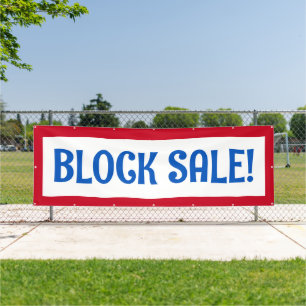 Bloquer la vente ! Bannière patriotique