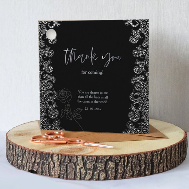 Bloral Black Gothic Junggeselinnen-Abschied Geschenkanhänger (Von Creator hochgeladen)