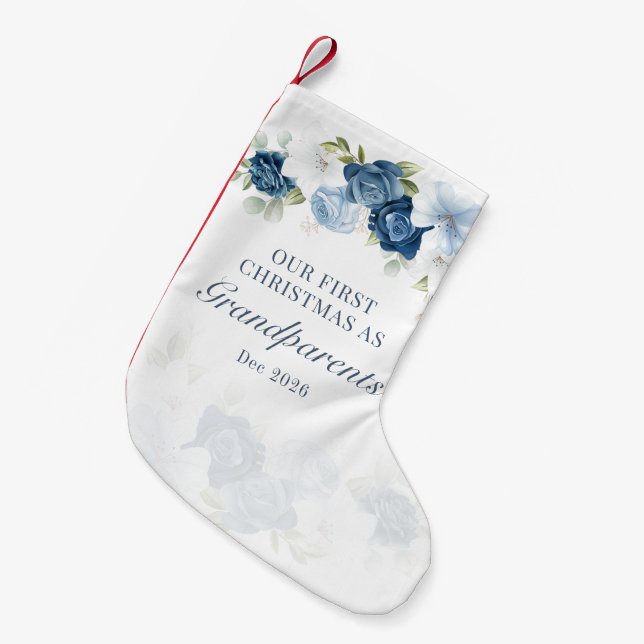 Bloral Eukalyptus Großeltern 1. Weihnachten Kleiner Weihnachtsstrumpf (Vorderansicht (hängend))