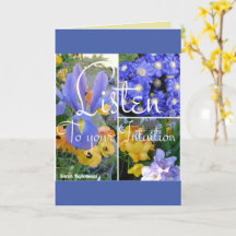 Bloral hören Sie Ihre Intuition Wise Quote Card