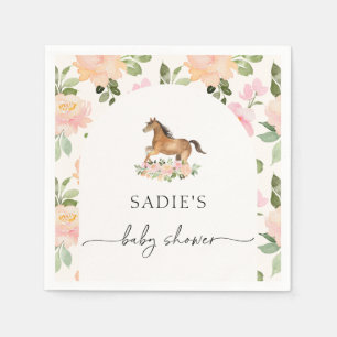 Bloral Horse Baby Shower Napkins Serviette
