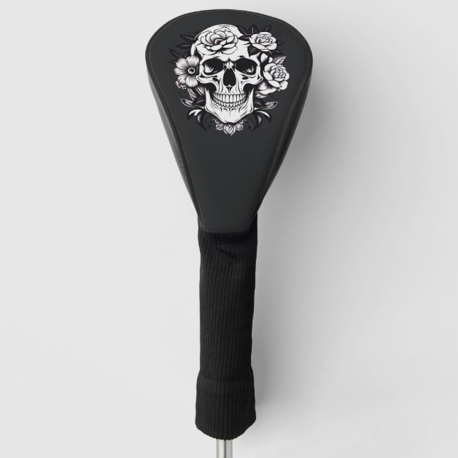 Bloral Skull Golf Headcover (Vorderseite)