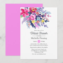 Bloral Spring Virtual Baby oder Brautparty Einladung