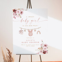 Bloral Sweet Baby Girl Clothesline Babydusche