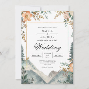 Bloralhochzeit der Erde Einladung