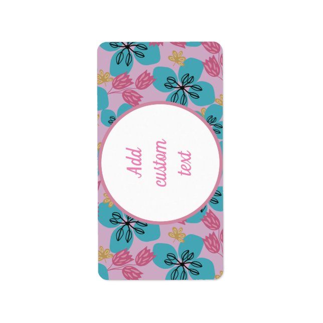 Blorrosa Urotikmutter Adressaufkleber (Vorne)