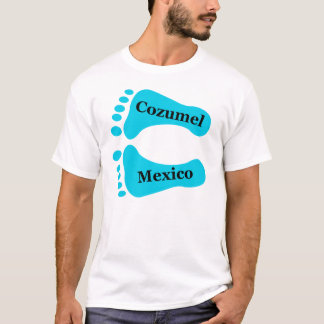 Bloße Füße Cozumel Mexiko T-Shirt