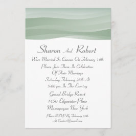 Bloße Myst Posten-Hochzeits-Einladungen Einladung