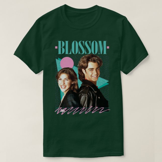 Blossom 90er Fan Ästhetik T-Shirt (Design vorne)