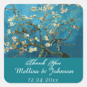 Blossom Almond Tree danke Ihnen Aufkleber