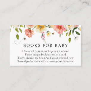 Blossom and Honey Bücher für Baby-Einlegekarte Begleitkarte