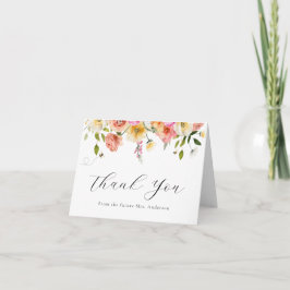 Blossom and Honey Thank You Note Card Dankeskarte