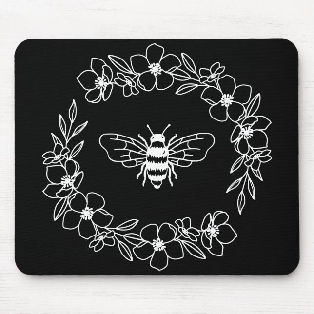 Blossom Beebreath in White Mouse Pad Mousepad (Vorne)