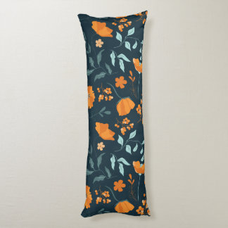 Blossom Bliss Orangefarbenes Kissen