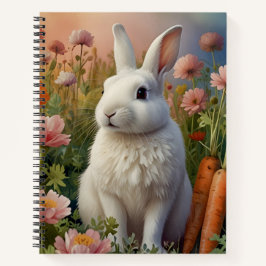 Blossom Bunny & Carrot Patch Notebook Notizbuch