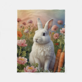 Blossom Bunny & Karottenfleck Fleecedecke