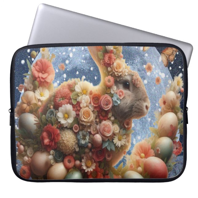 Blossom Bunny Ostern  Laptopschutzhülle (Vorderseite)