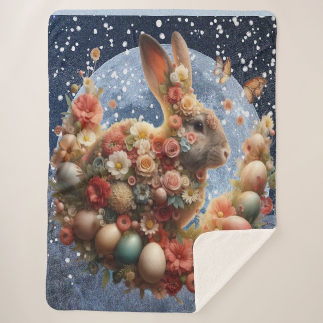 Blossom Bunny Ostern  Sherpadecke (Vorderseite)