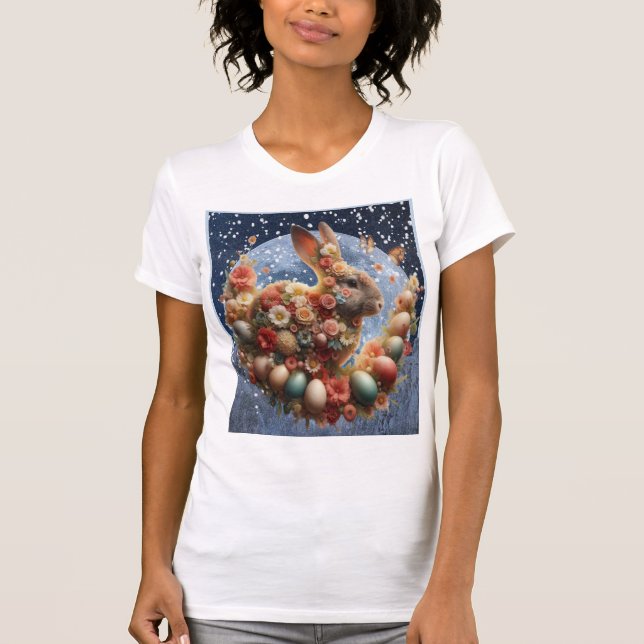 Blossom Bunny Ostern  T-Shirt (Vorderseite)