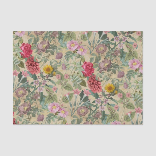 Blossom Collage Art Seidenpapier (Vorderseite)