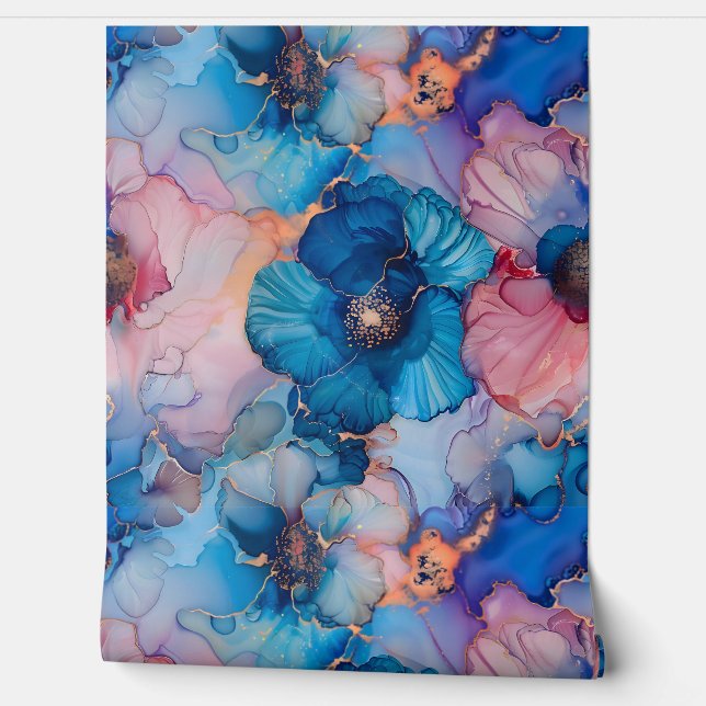 Blossom-Couture Botanical Tapete (Abrollen)