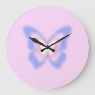 Blossom Dream Butterfly Große Wanduhr