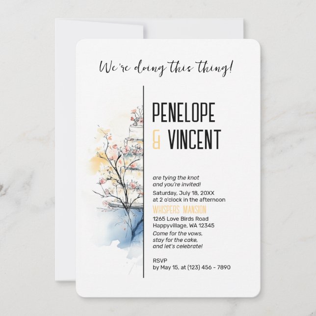 Blossom Einladung (Vorderseite)