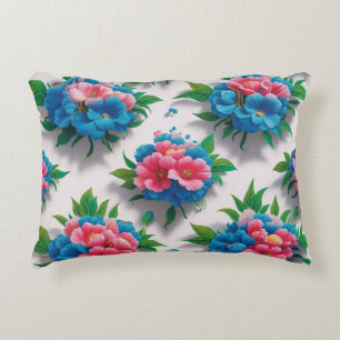 Blossom Elegante: Chic floral Muster Dekokissen