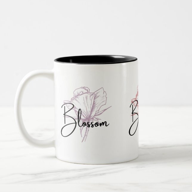 Blossom FrühlingsBlume Zweifarbige Tasse (Links)