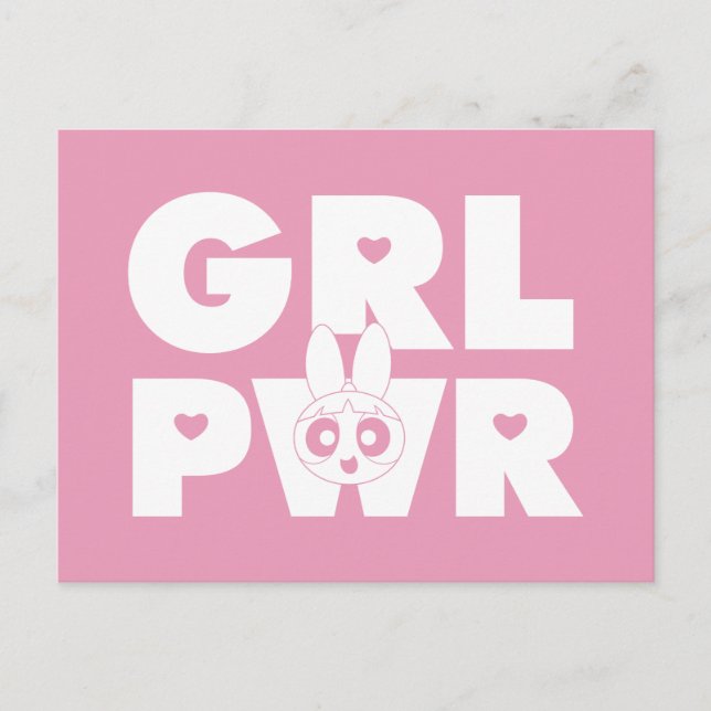 Blossom Girl Power Einladungspostkarte (Vorderseite)