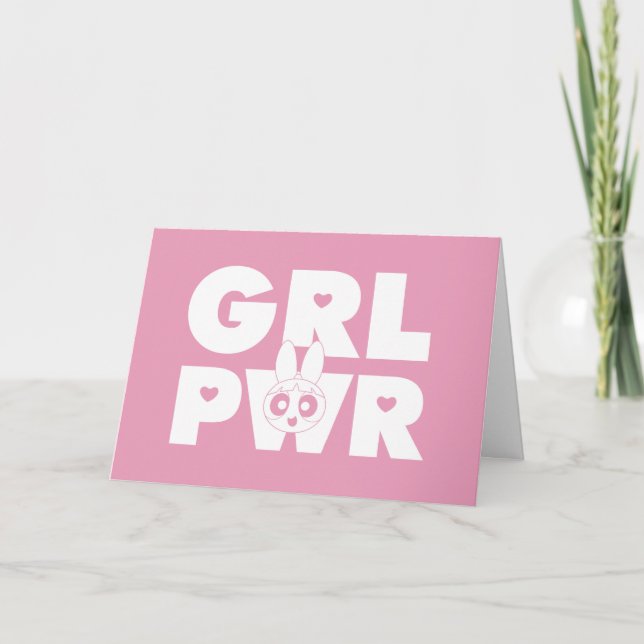 Blossom Girl Power Karte (Vorderseite)